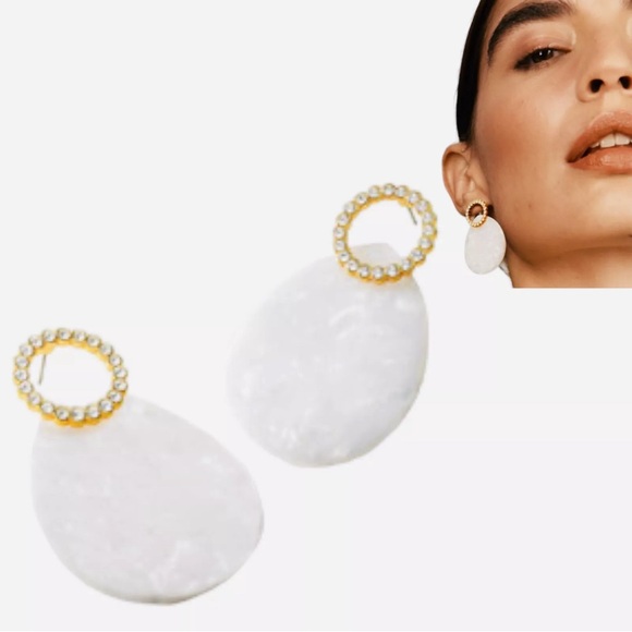 YANBAL ECLIPSE EARRINGS-Aretes Nacarados - Picture 5 of 6